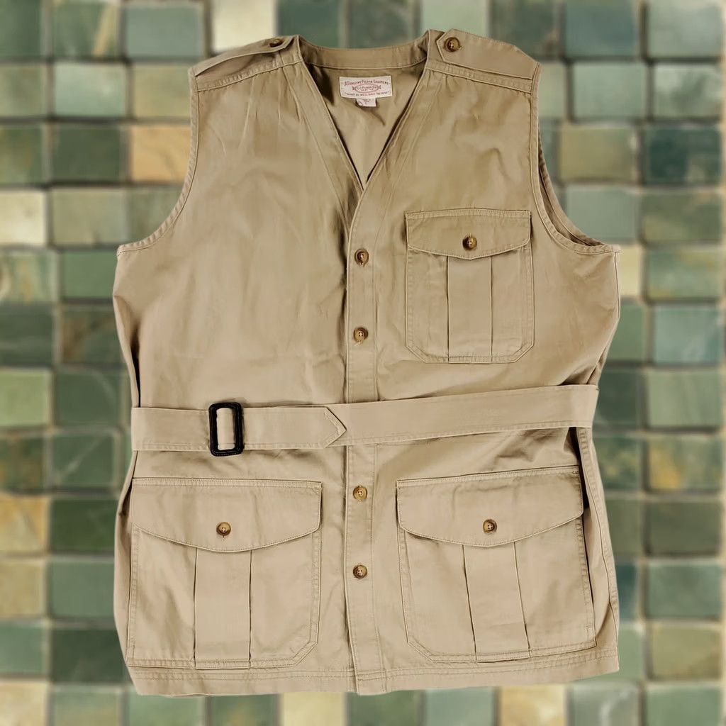 Filson Filson Vest Hunting Safari Belted Tan Khaki Mens L Beiga? Size US L / EU 52-54 / 3 - 1 Thumbnail