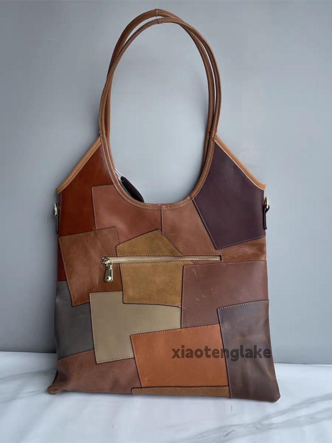 Vintage Unisex outdoor utility work patchwork yuppie bag Size ONE SIZE - 2 Thumbnail