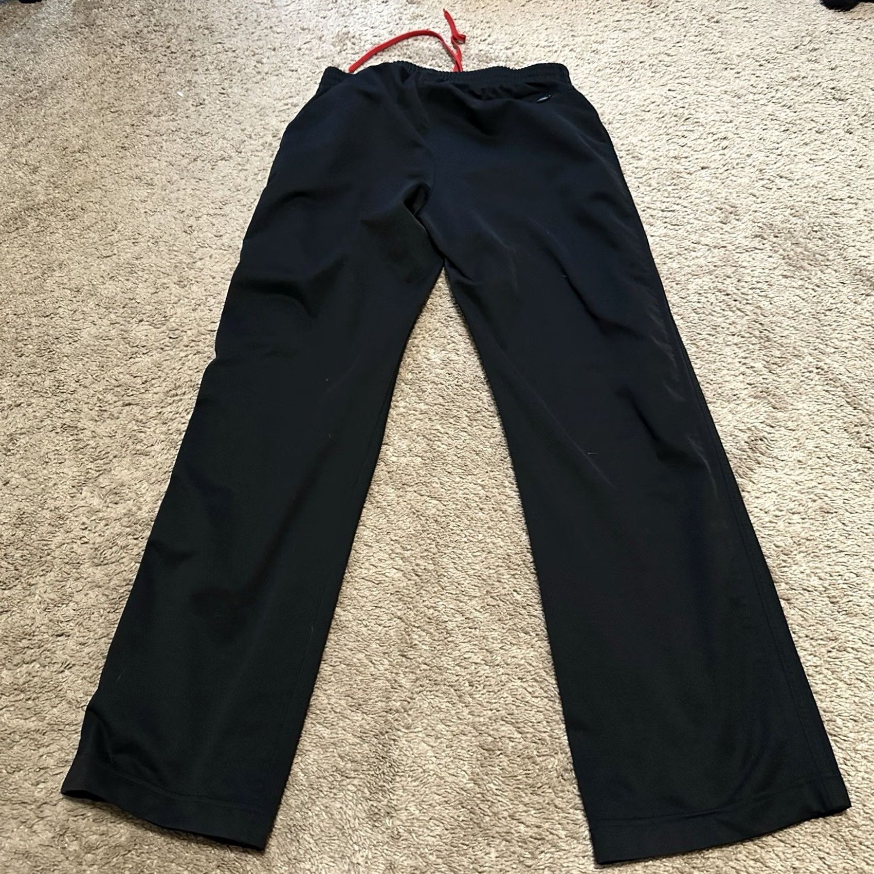 Adidas Adidas Track Pants Mens Large Straight Leg Grunge Skater Baggy Y2K Black Size US 33 - 3 Thumbnail