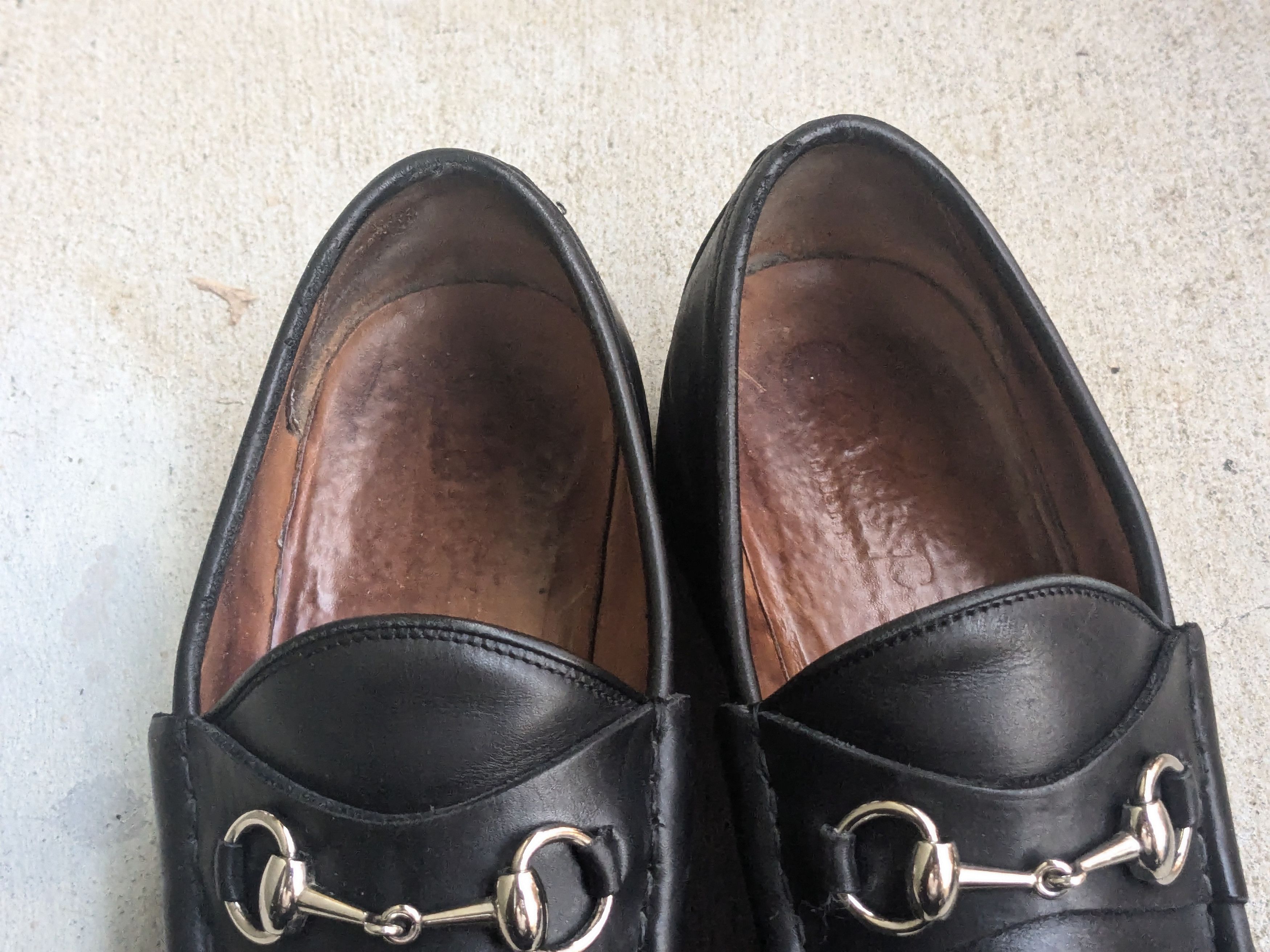 Gucci Gucci Horsebit Loafers Black 8 D Leather Rubber Snaffle Size US 8 / EU 41 - 5 Thumbnail