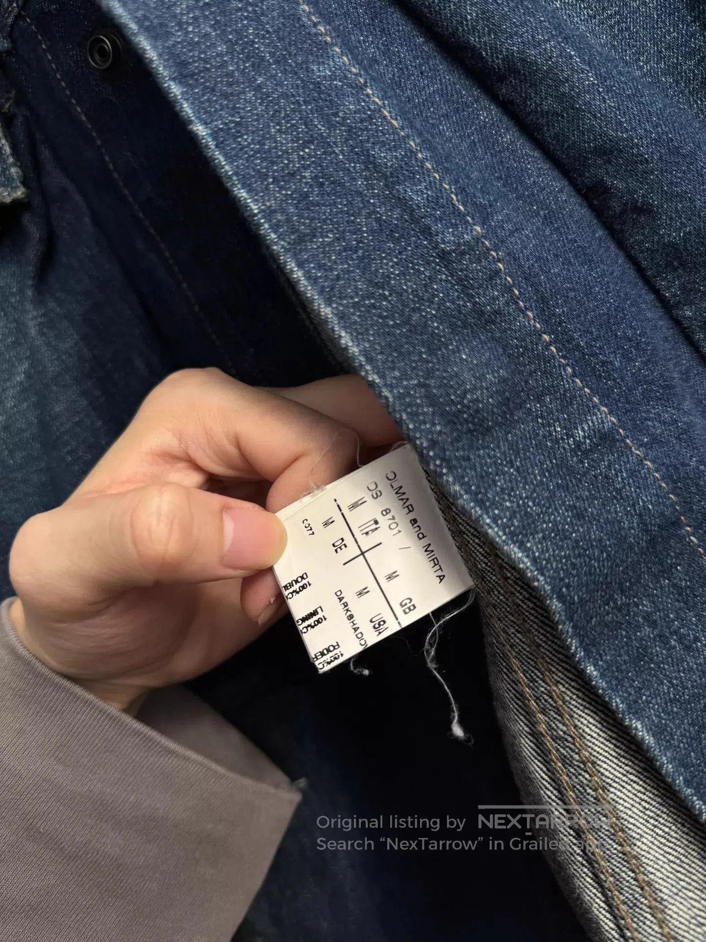 Rick Owens Blue Denim Jacket with Chest Pockets . Size US M / EU 48-50 / 2 - 9 Thumbnail