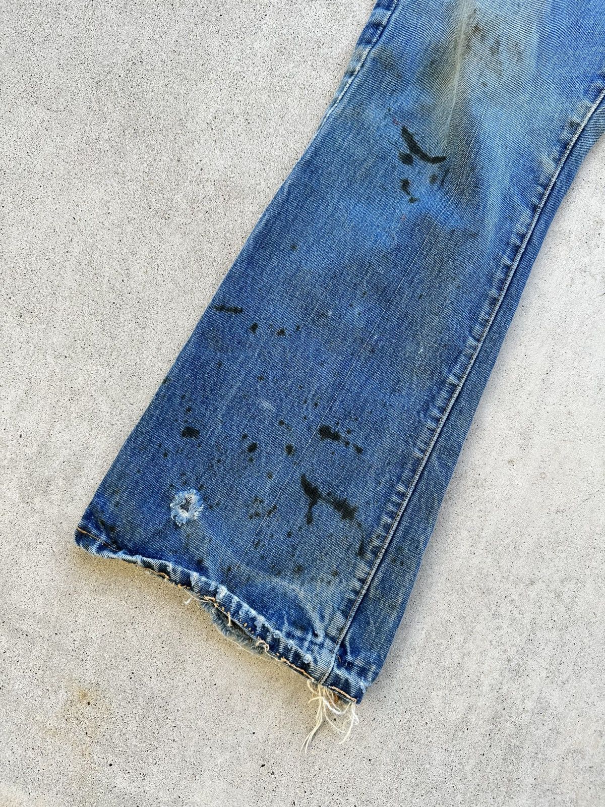 Levi's × Vintage Vintage Levi’s Big E Orange Tab 70s USA Distressed Talon Size US 32 / EU 48 - 2 Thumbnail