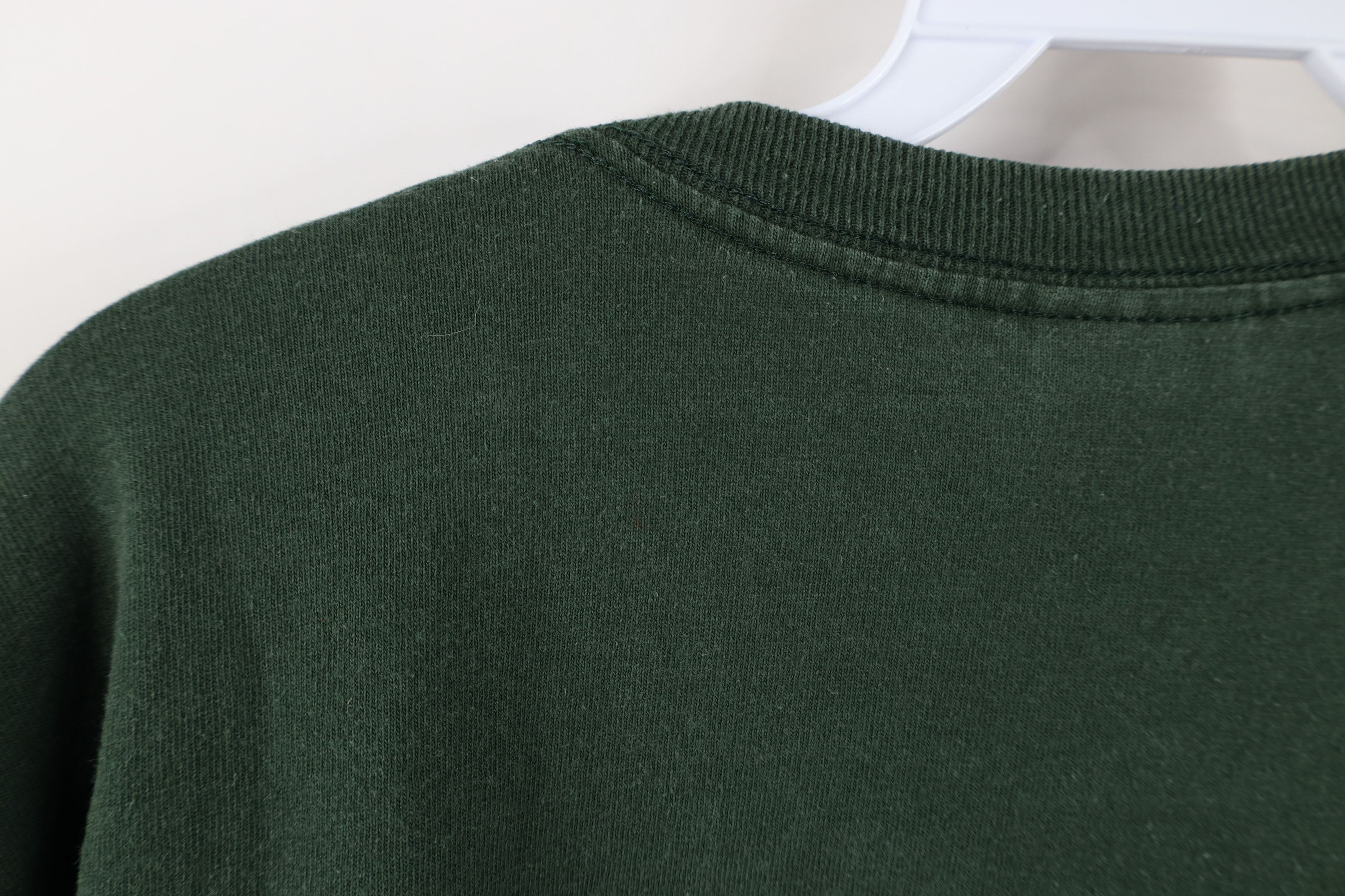 Vintage Vintage 90s Streetwear Cotton Long Sleeve T-Shirt Green Size US L / EU 52-54 / 3 - 12 Thumbnail