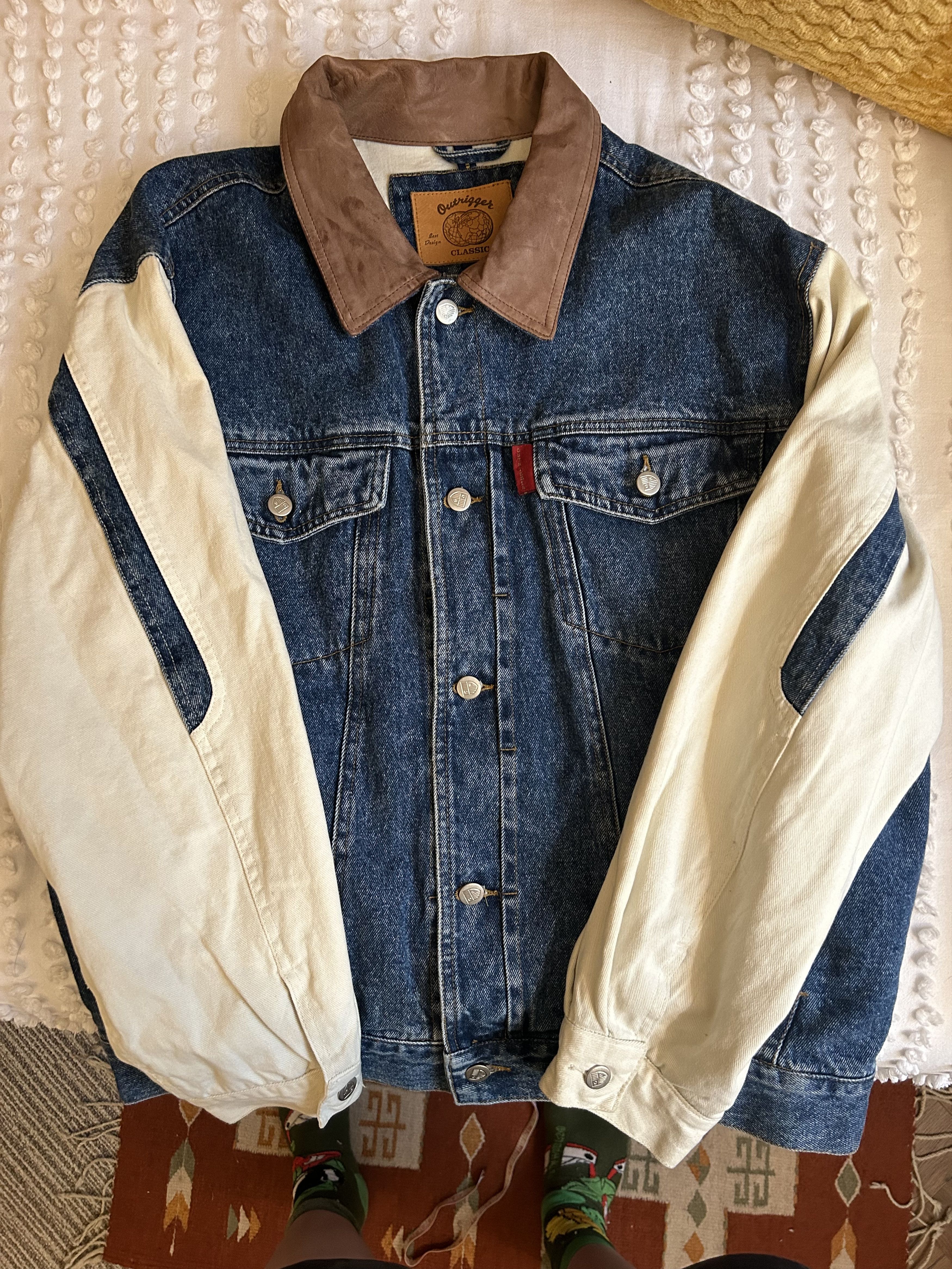 Levi's Vintage Clothing VTG denim jacket with leather collar Size US L / EU 52-54 / 3 - 1 Thumbnail