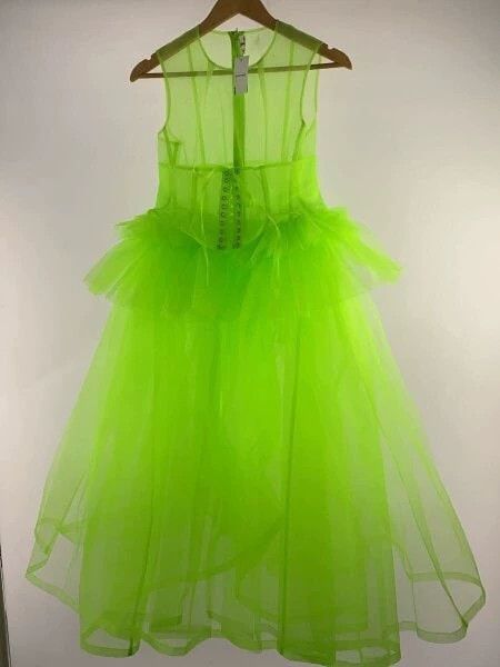 Comme des Garcons COMME des GARCONS Green Tulle Dress - dmc Size US 26 / EU 42 - 1 Thumbnail