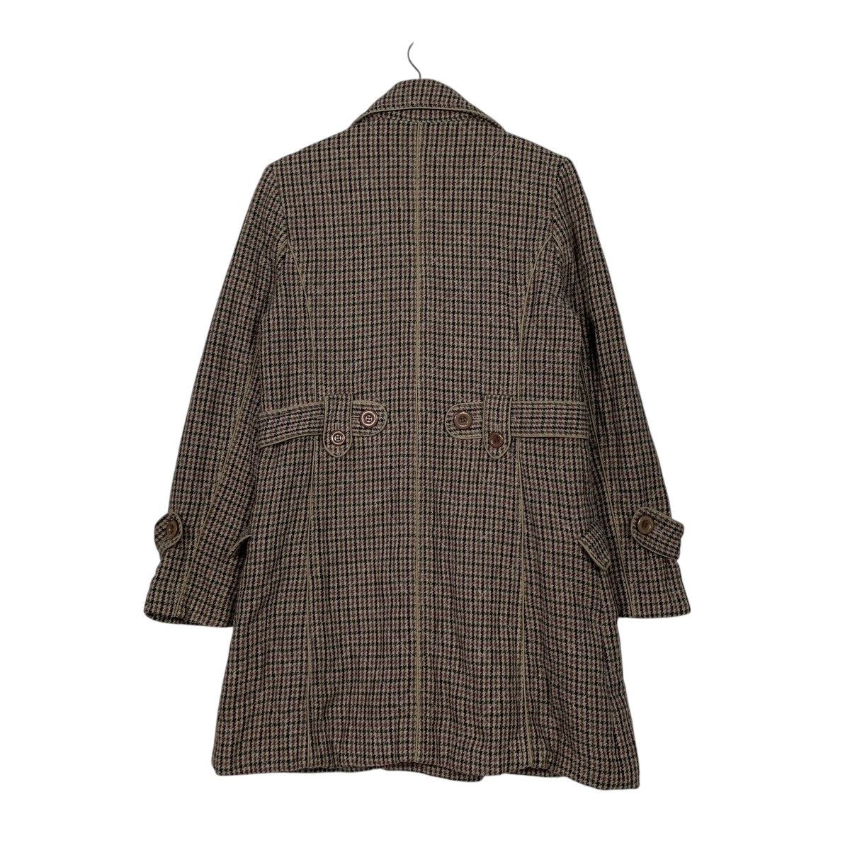 Japanese Brand Reve De Bijoux Double Breasted Houndstooth Tweed Coat Size S / US 4 / IT 40 - 7 Thumbnail