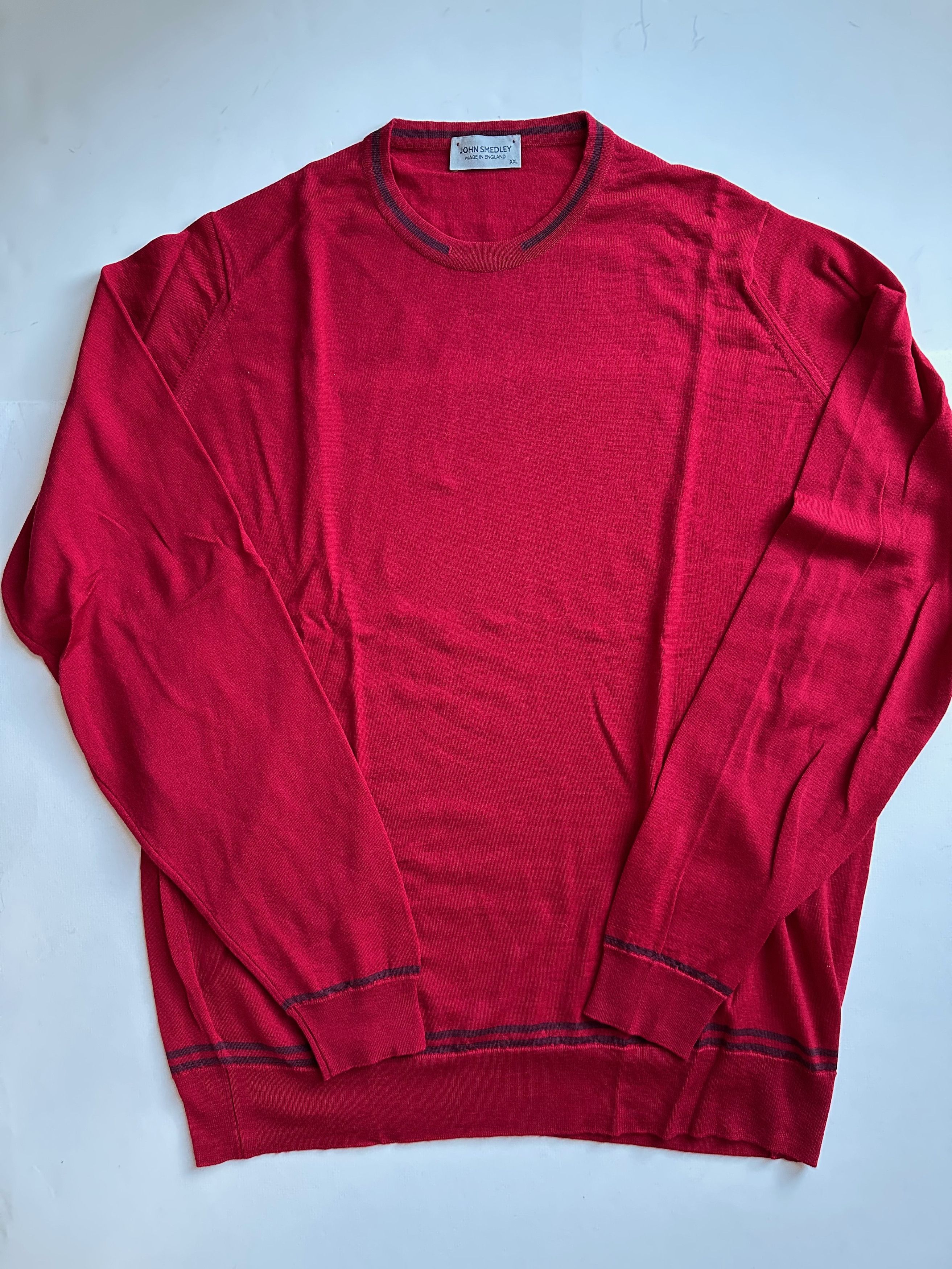 John Smedley John Smedley Turnbull Wool Jumper - Contour Red - XXL Size US XXL / EU 58 / 5 - 1 Thumbnail