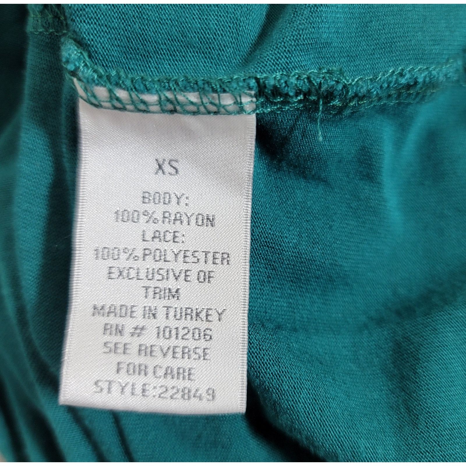 Other Soft Surroundings Green Black Lace Bodice With Crochet XS Size XS / US 0-2 / IT 36-38 - 6 Thumbnail
