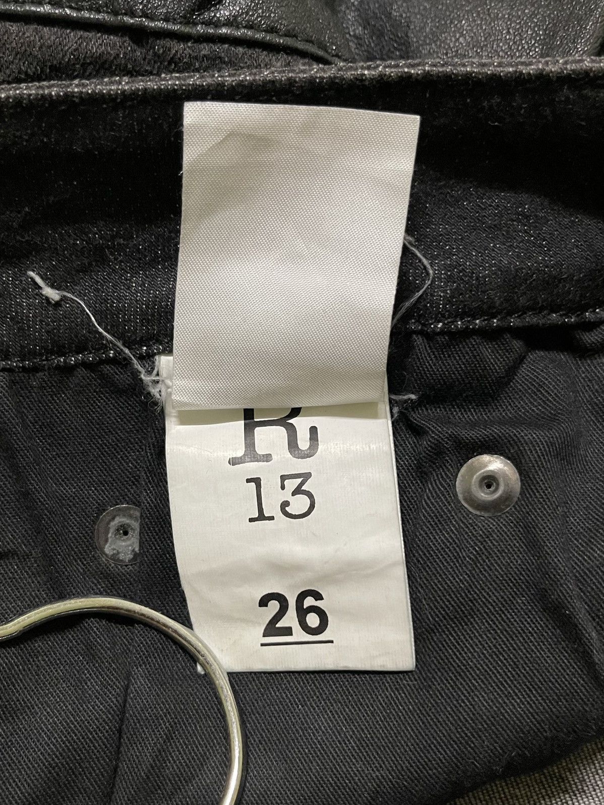 R13 R13 Black Chaps Jeans Size 30" / US 8 / IT 44 - 21 Thumbnail