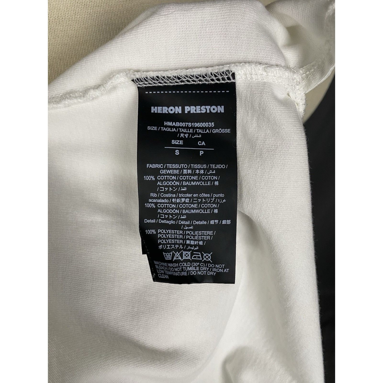 Heron Preston Heron Preston Men's White Oversize Sweater Size S Size US S / EU 44-46 / 1 - 14 Thumbnail