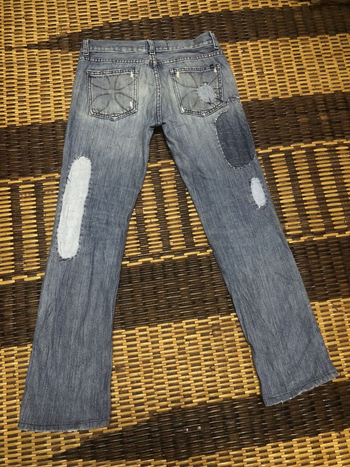 Designer × Vintage VINTAGE HABITUAL WITH PROJECT ALABAMA PATCHWORK JEANS Size 29" - 20 Thumbnail