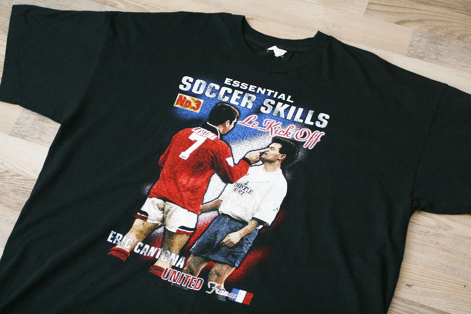 Vintage Vintage 90s Eric Cantona Manchester United Single Stitch tee Size US XL / EU 56 / 4 - 2 Thumbnail