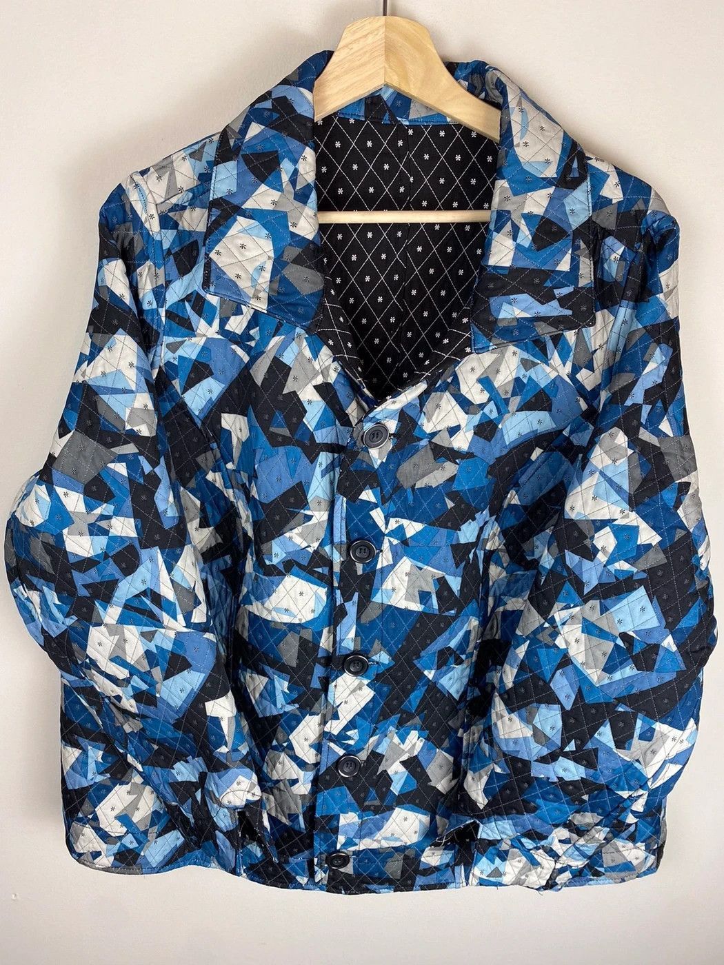 Vintage Vintage Stained Glass Reversible Cardigan Size US XL / EU 56 / 4 - 1 Thumbnail