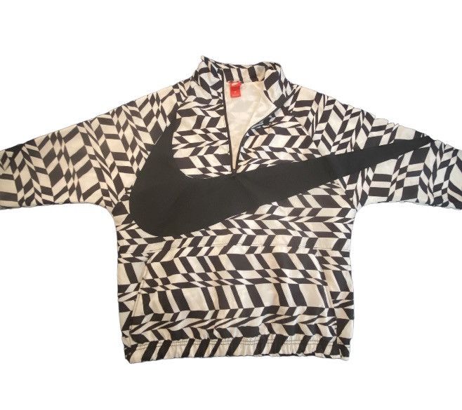 Nike Vintage Double Big Logo Swoosh Nike Windbreaker Size S / US 4 / IT 40 - 1 Thumbnail