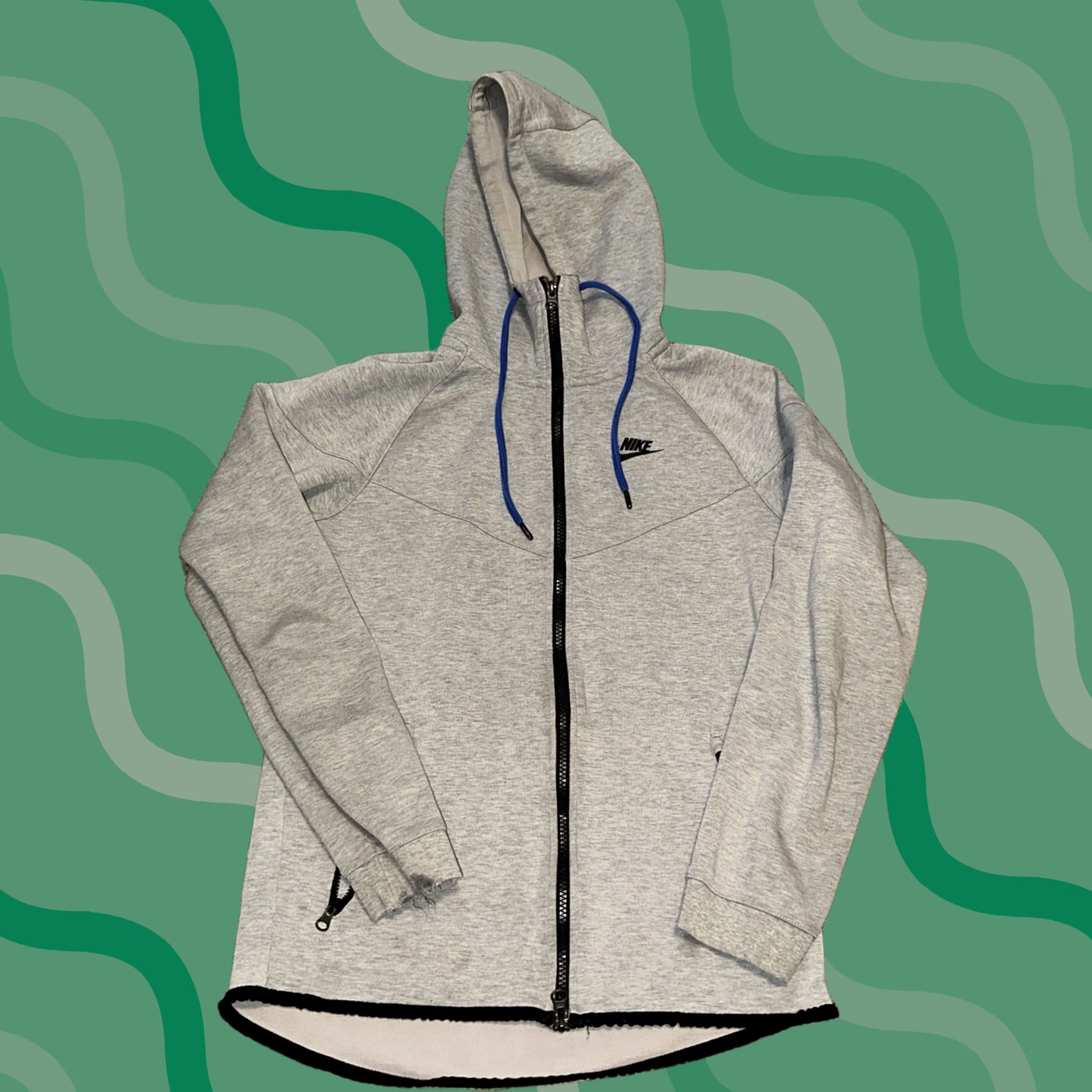Nike Nike Tech Fleece Hoodie Mens Small Gray Regular Full Zip Pockets Nike Sportswear Size US S / EU 44-46 / 1 - 1 Thumbnail