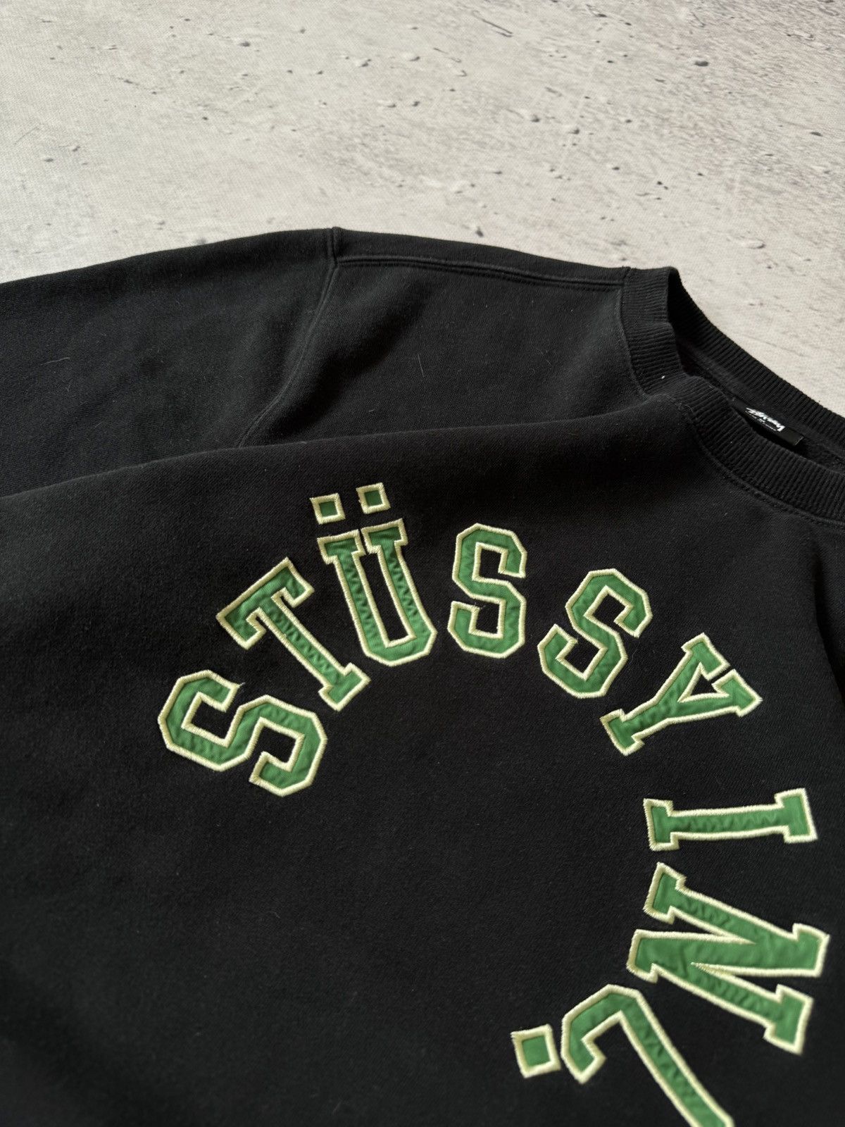 Stussy × Vintage STUSSY CENTER HAFT LOGO OVERSIZE BAGGY FIT SWEATSHIRT Size US M / EU 48-50 / 2 - 3 Thumbnail