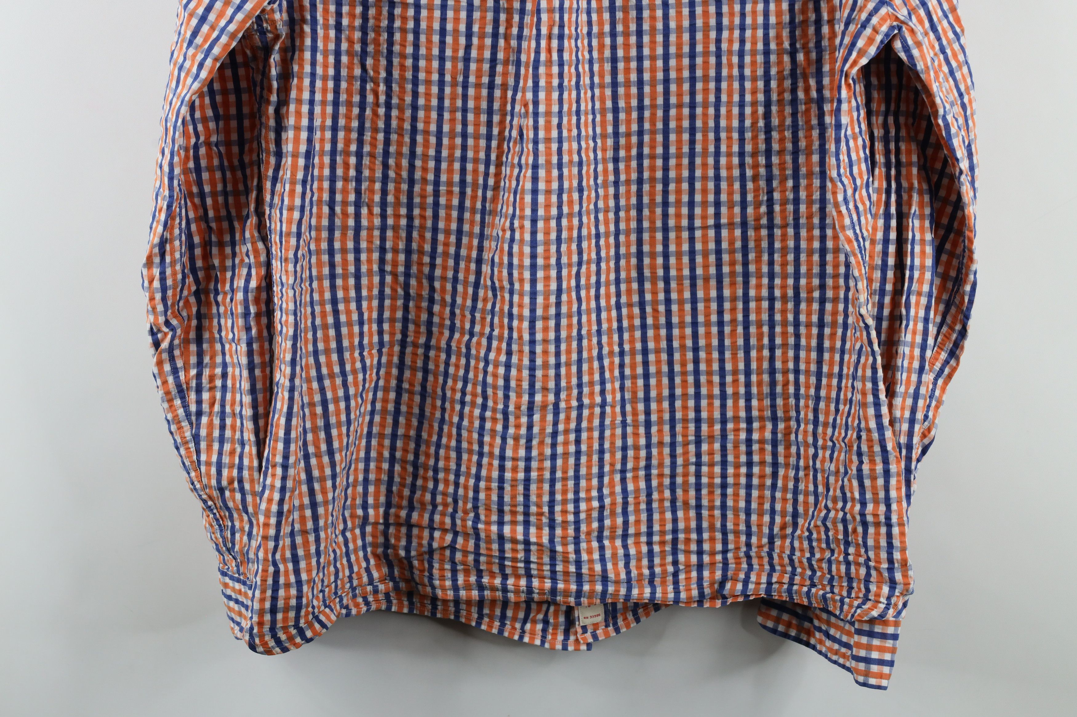 Brooks Brothers × Vintage Brooks Brothers Seersucker Collared Button Down Shirt Size US L / EU 52-54 / 3 - 10 Thumbnail