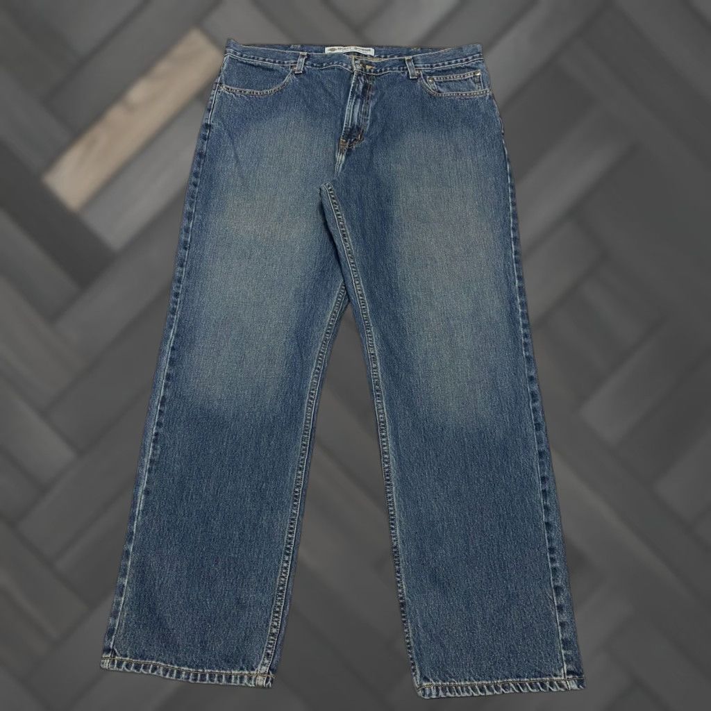 Harley Davidson Harley-Davidson Jeans Men’s 38×32 Blue Faded Straight Motorcycle Denim 5-Pocket Classic Button Zip Size US 38 / EU 54 - 1 Thumbnail