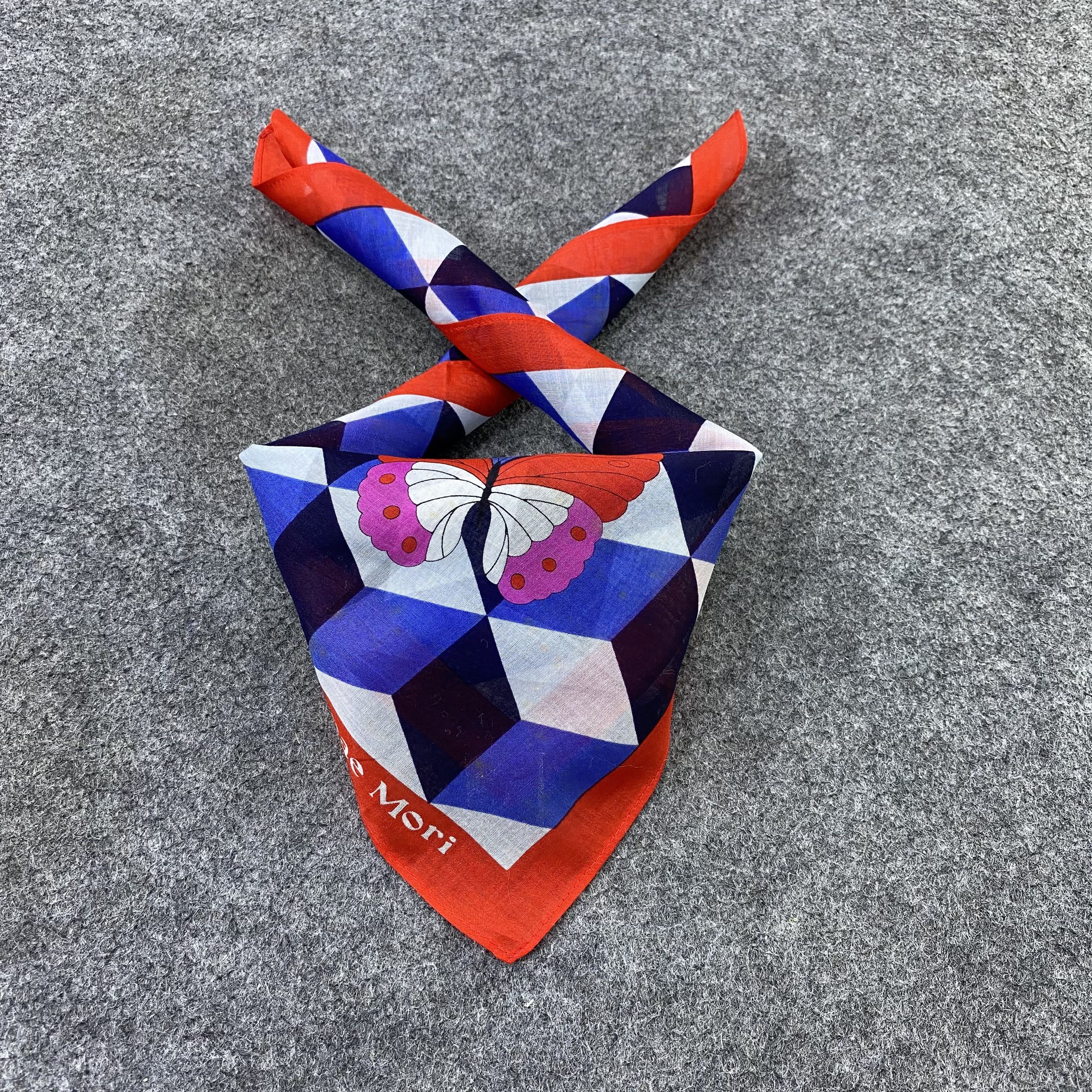 Hanae Mori Hanae Mori Handkerchief Neckerchief Bandana-B1889 Size ONE SIZE - 2 Thumbnail
