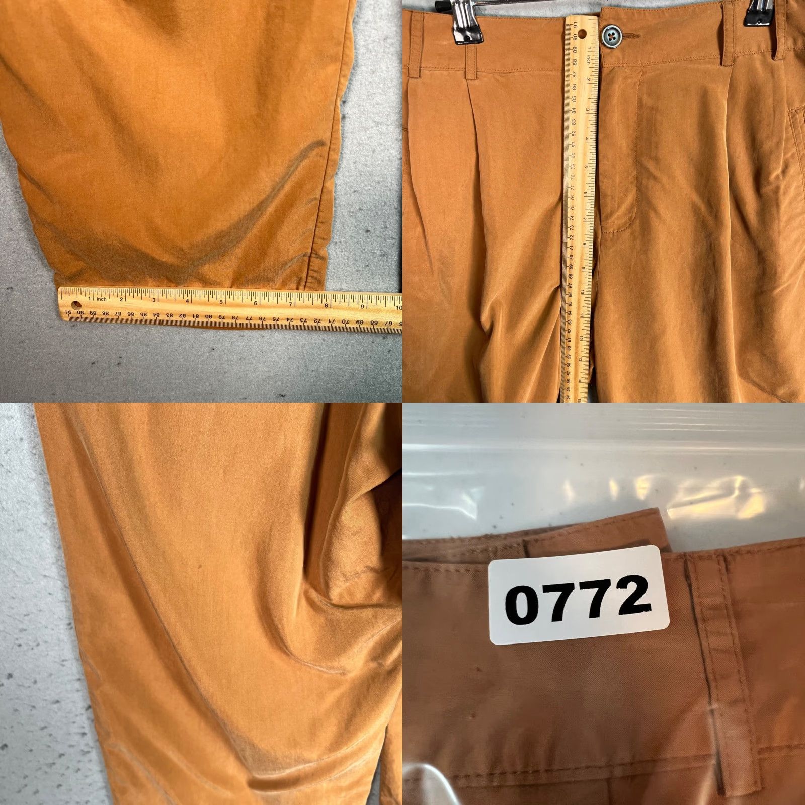 Urban Outfitters VINTAGE Urban Outfitters Womens High-Waisted Trousers Size 6 Brown Wide-Leg Pants Inseam 26" Modal/Polyester Shoes? Size ONE SIZE - 8 Thumbnail