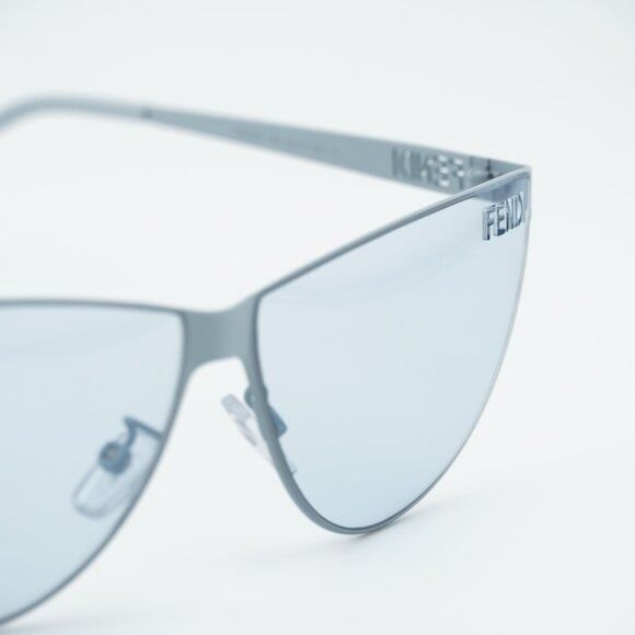 Fendi Fendi FE40138U 85V Sunglasses Blue Cat Eye Frame, Blue Lense Size ONE SIZE - 2 Thumbnail