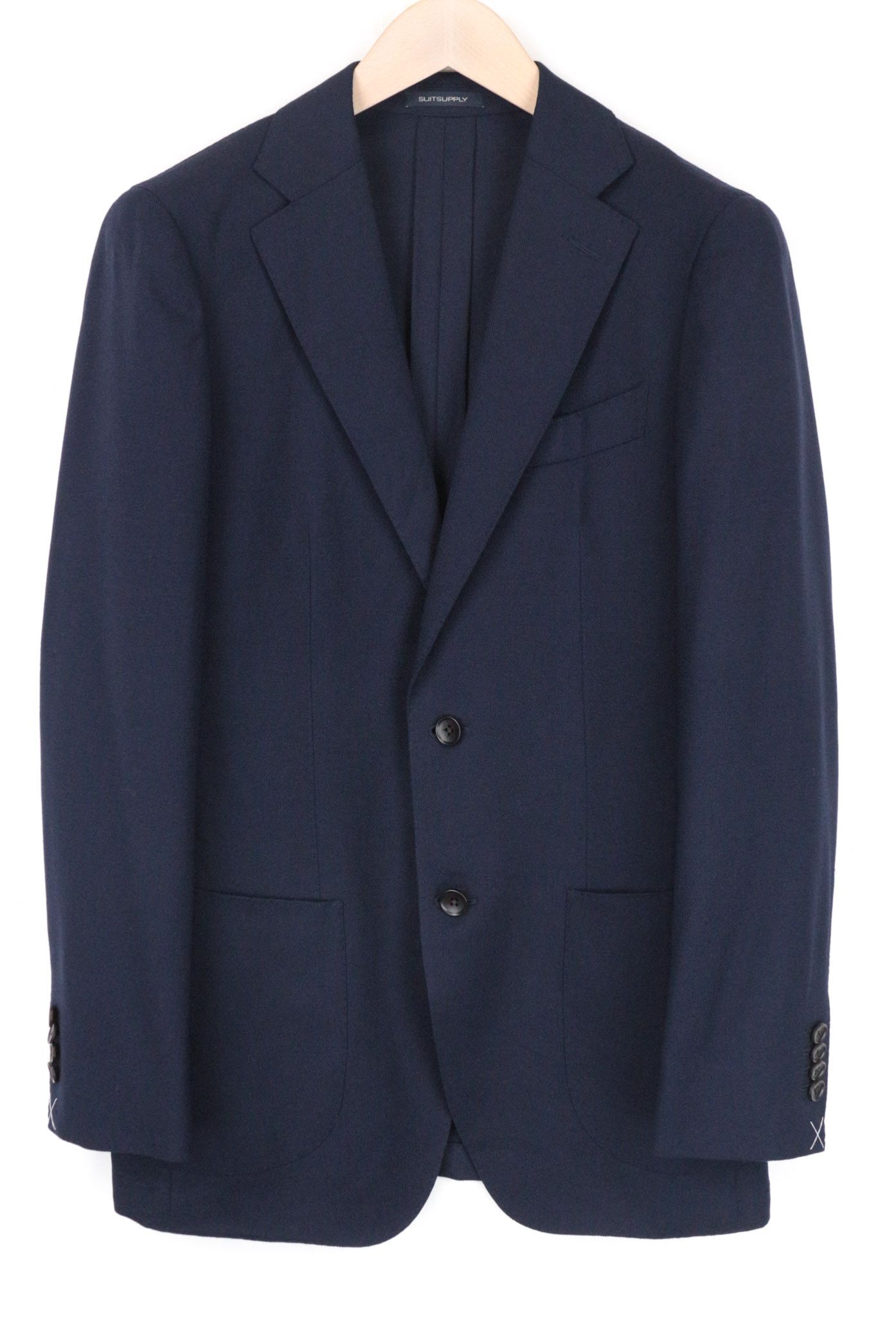 HAVANA PATCH UK36R Slim Unlined Wool Stretch Blue 68288