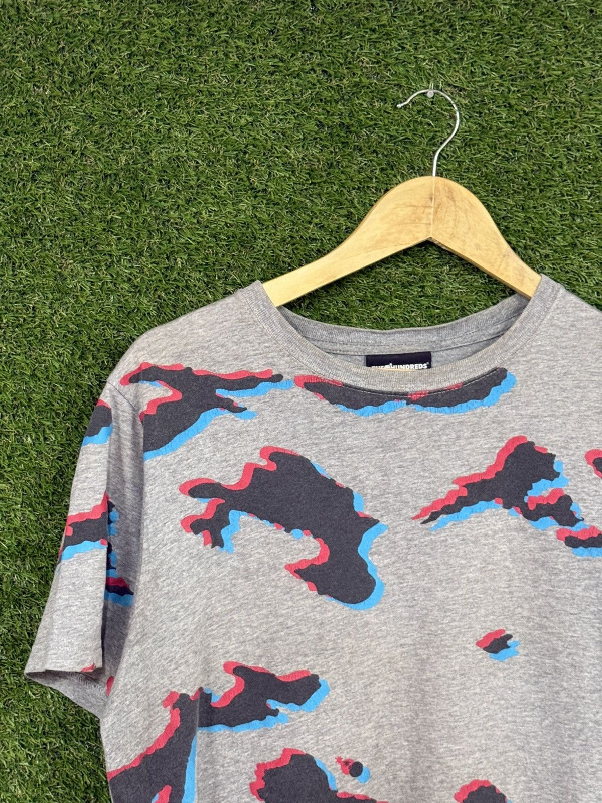 The Hundreds The Hundreds Grey Camo Logo Bomb Tee Shirt Small Size US S / EU 44-46 / 1 - 2 Thumbnail