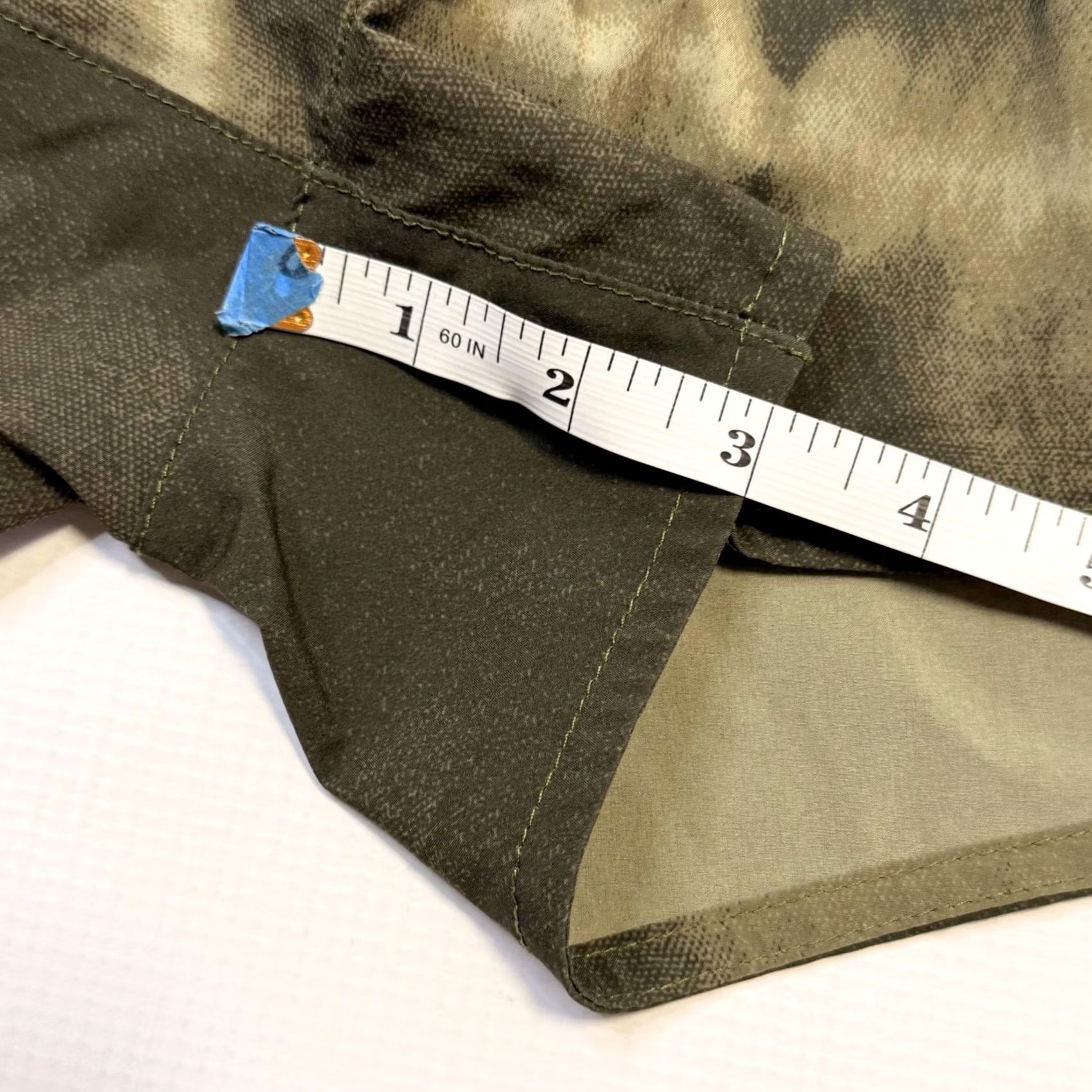 Nike Nike Womens XL Green Batik Dri-FIT Lined 3.5 Inch Running Gym Athletic Shorts Size 40" / US 18 - 7 Thumbnail