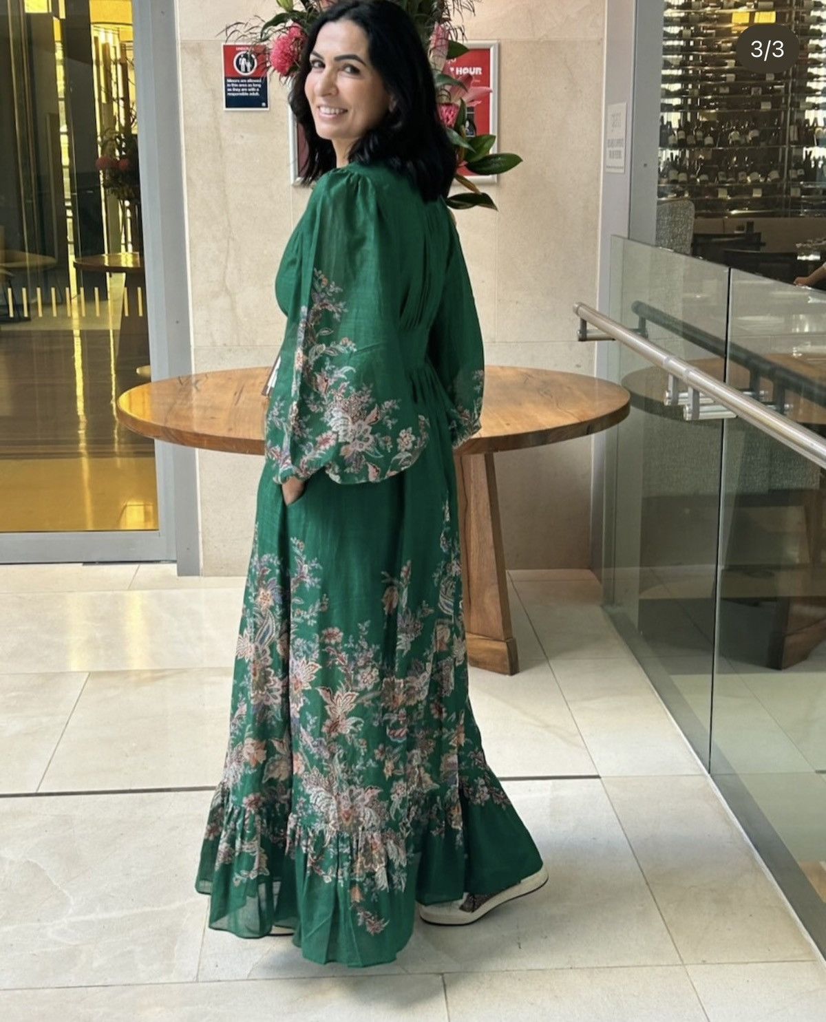 Zimmermann ZIMMERMANN RHIANNON PLUNGE MAXI DRESS GREEN MULTI PAISLEY Size L / US 10 / IT 46 - 8 Thumbnail