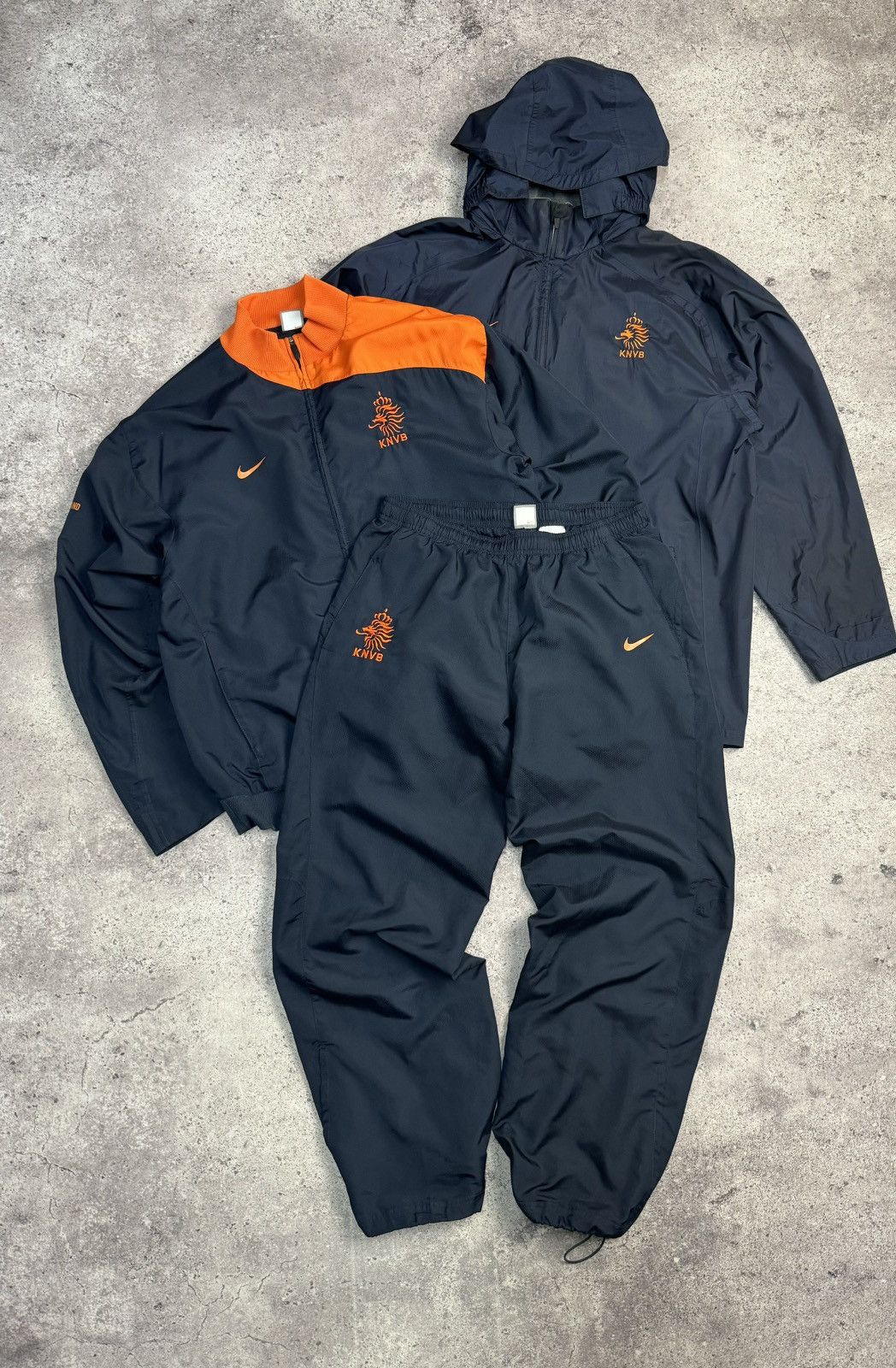 Adidas × Vintage Vintage 3v1 Nike Netherland Track nylon Suit Size XL Size 42R - 1 Thumbnail