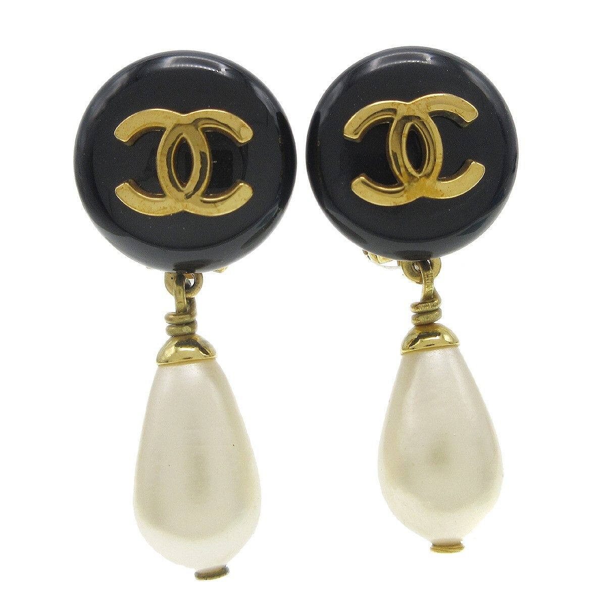 Chanel Chanel CC Dangle Metal with Faux Pearl Size ONE SIZE - 1 Thumbnail