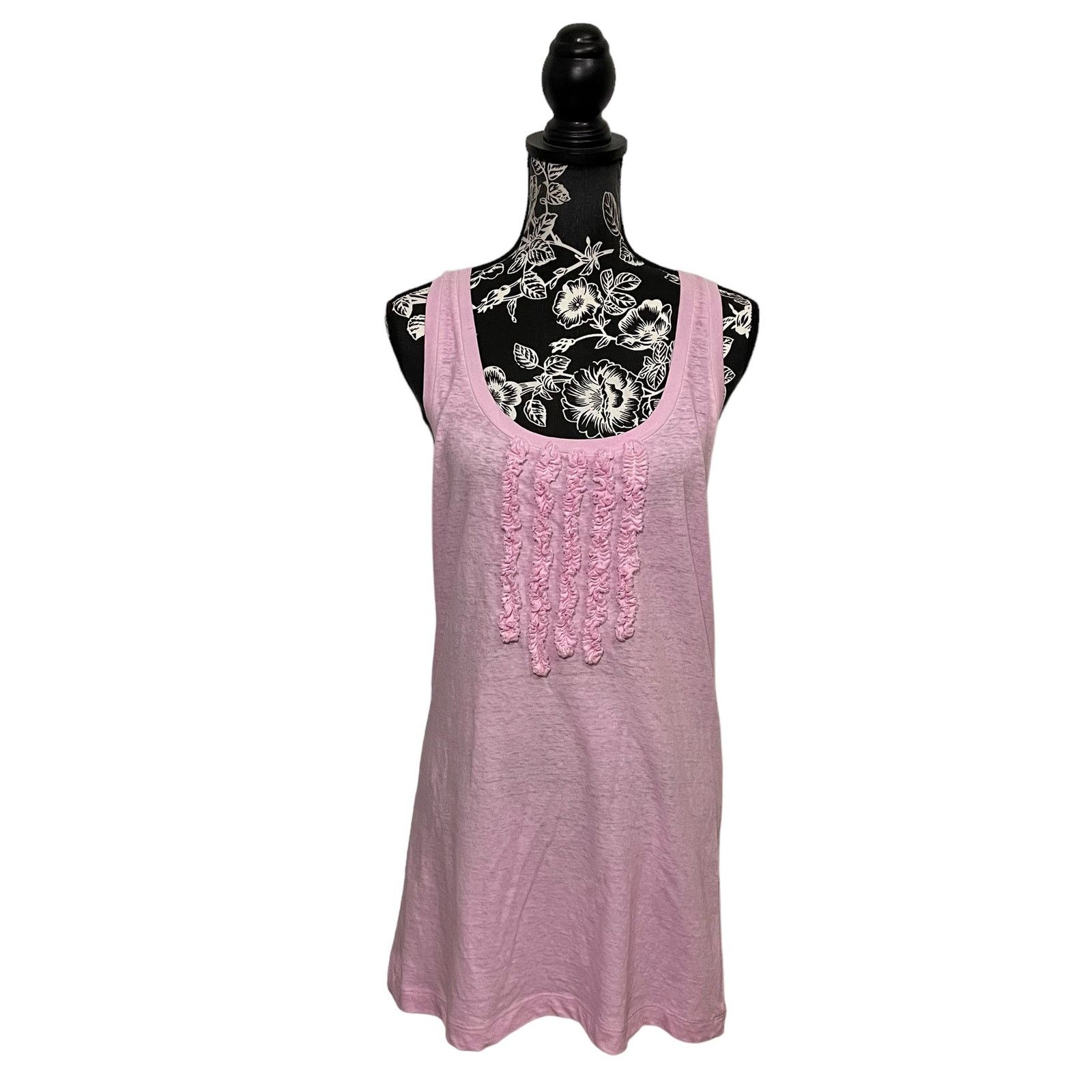 image of Dsquared2 100% Cotton Jersey Tank Top Italy Light Pink Xl, Women's
