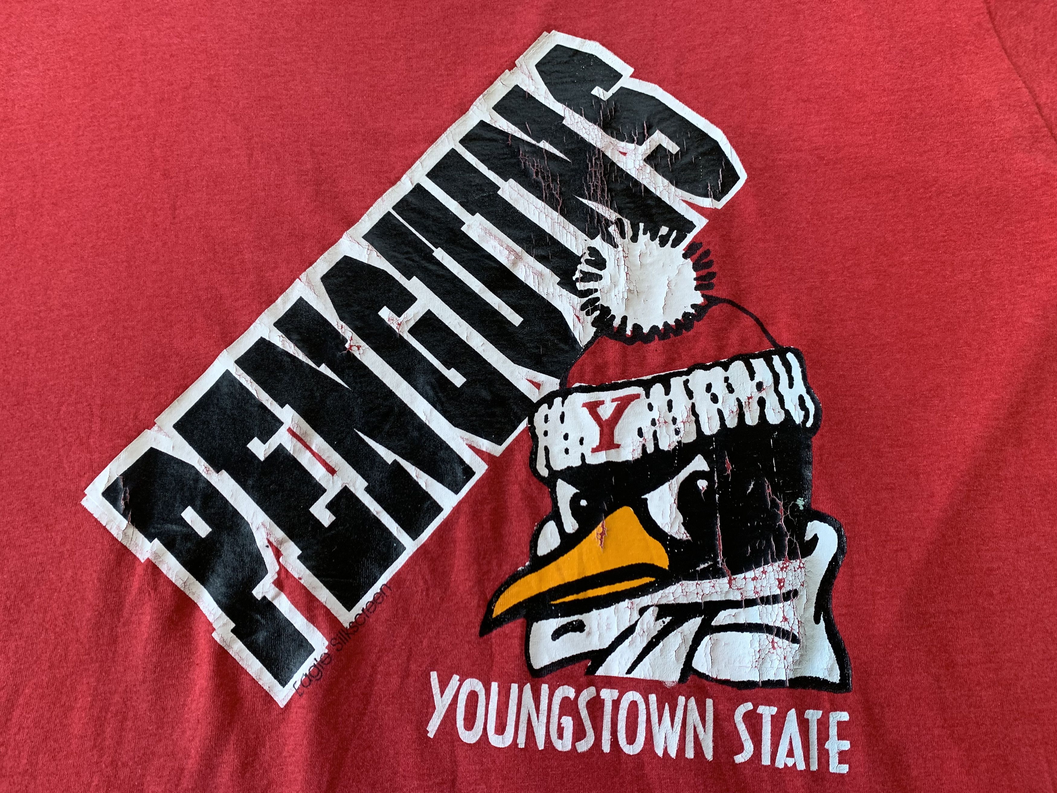 Fruit Of The Loom × Vintage Youngstown State Penguins Vintage Big Logo T-Shirt Size US XL / EU 56 / 4 - 5 Thumbnail