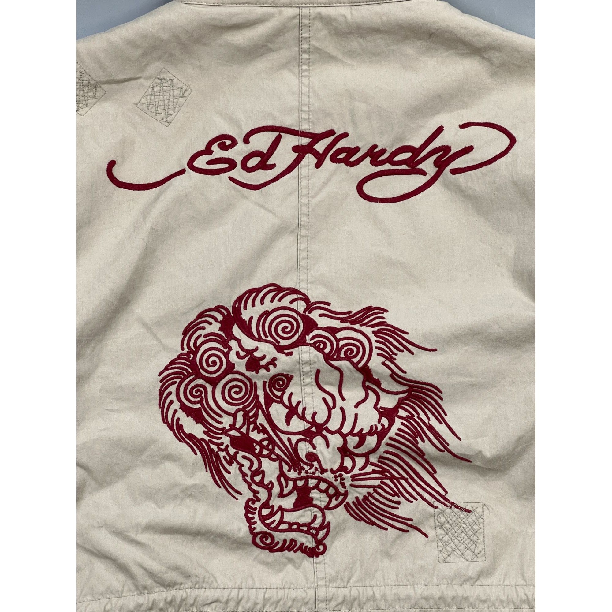 Ed Hardy Ed Hardy Military Lined Tattoo Parka (Y0944) Size US XL / EU 56 / 4 - 14 Thumbnail
