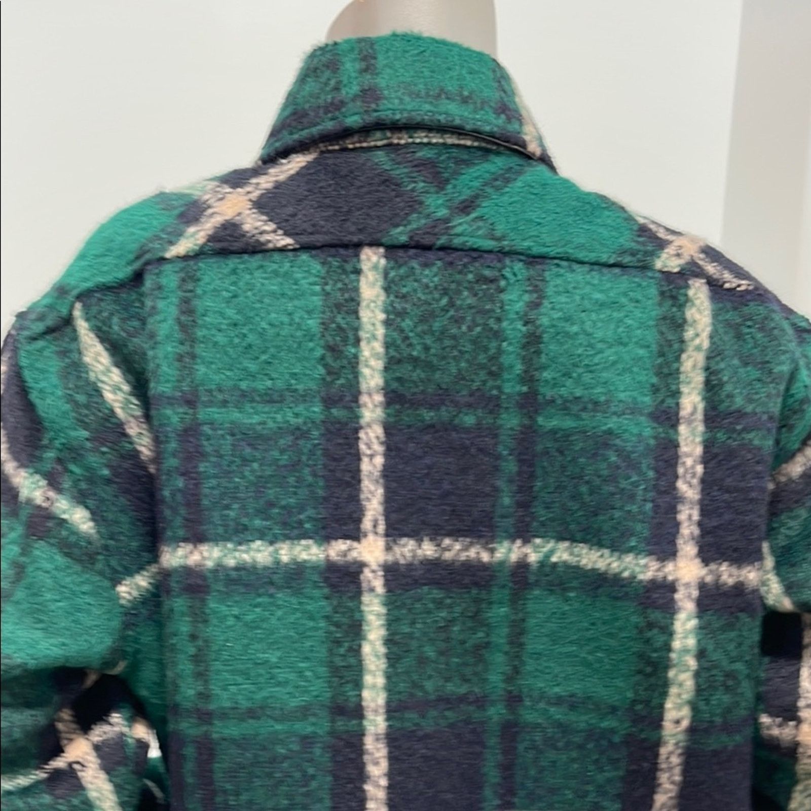 Other Charlie Luciano Unisex Green Plaid Flannel Shacket M Size M / US 6-8 / IT 42-44 - 11 Thumbnail