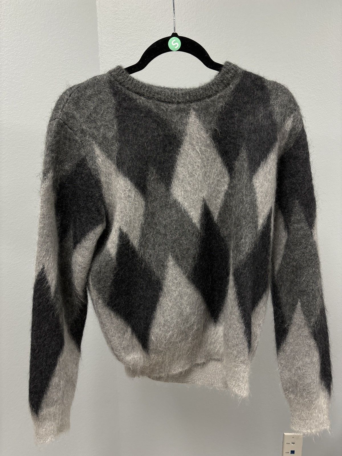 Image of Celine Mohair Gargyle Sweatshirt in Grey, Men's (Size XS)