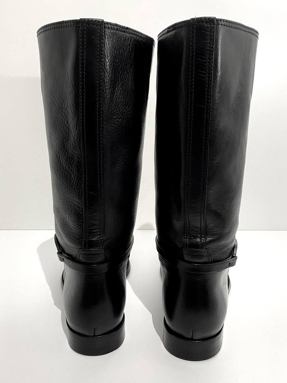 Gucci Gucci GG Logo Black Leather Calfskin Riding High Boots Size US 9.5 / EU 42-43 - 9 Thumbnail
