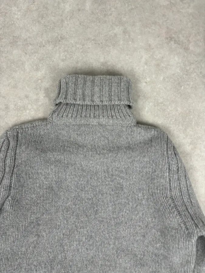 Dsquared2 AW2007 Dsquared2 Grey Wool Embroidered Patch Turtleneck Size US S / EU 44-46 / 1 - 7 Thumbnail