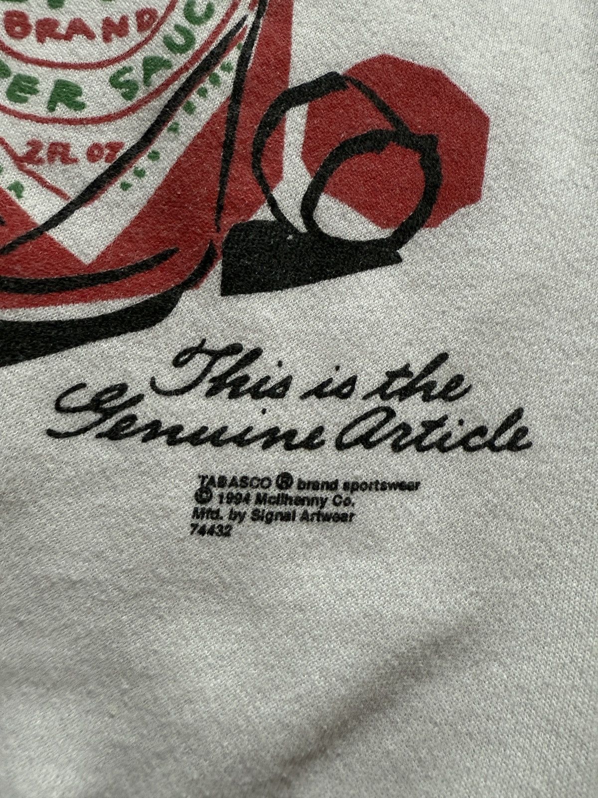 Vintage Vintage 90s Tabasco Hot Sauce Graphic Crewneck Sweatshirt Size US XL / EU 56 / 4 - 4 Thumbnail