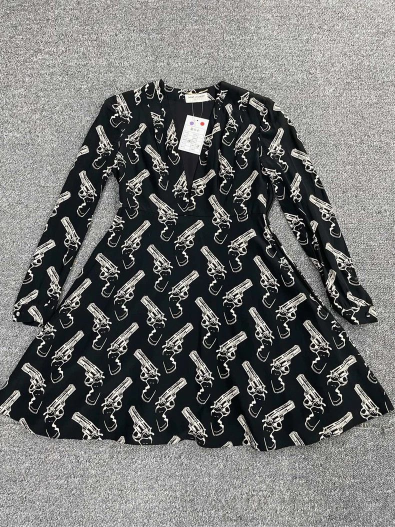 Saint Laurent Paris saint Laurent parisFloral print dress 2503-Nextarrow Size XS / US 0-2 / IT 36-38 - 1 Thumbnail
