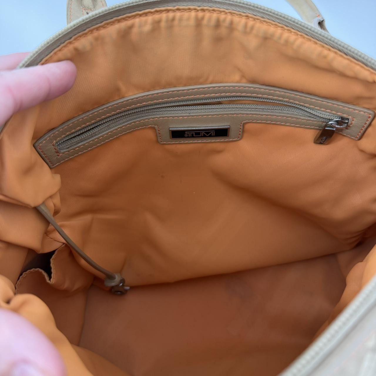 Tumi Tumi Beige Monogram Satchel Bag Size ONE SIZE - 4 Thumbnail