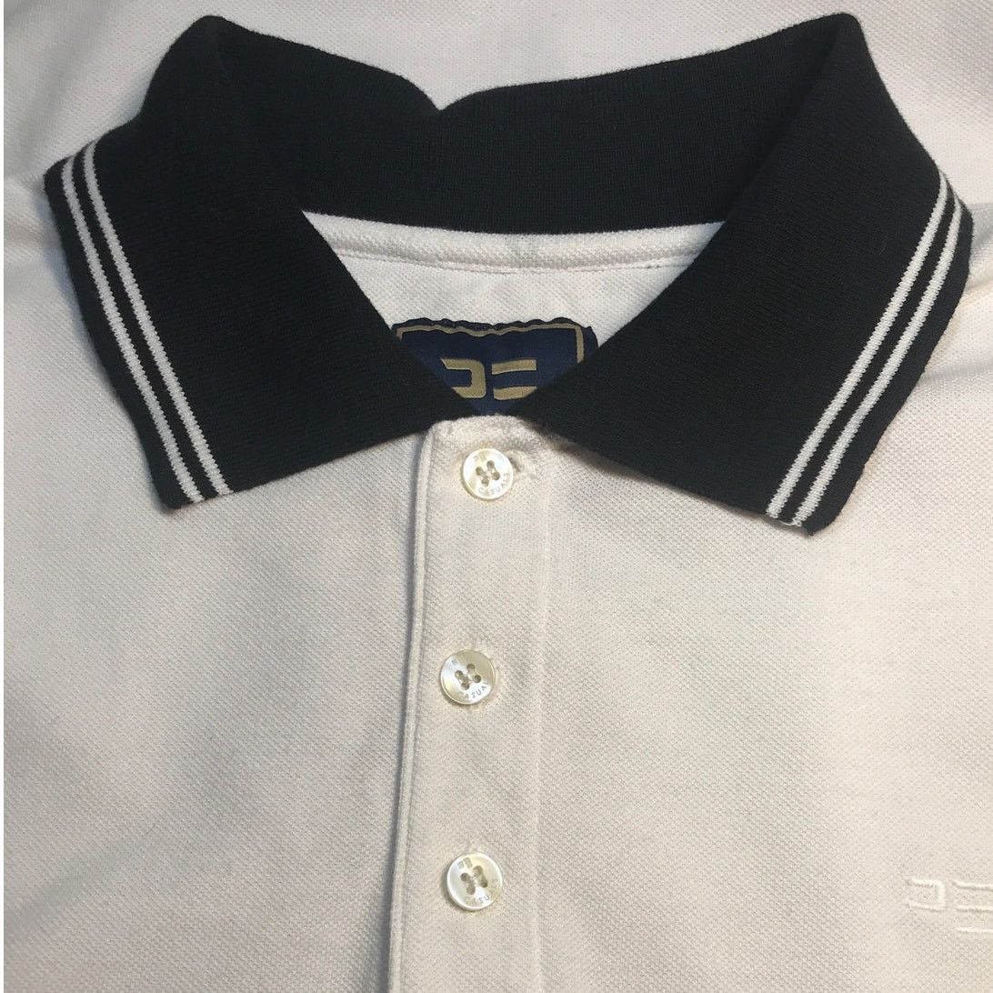 Other Peter England Men Polo Shirt Size L White Collar Cotton Size US L / EU 52-54 / 3 - 5 Thumbnail