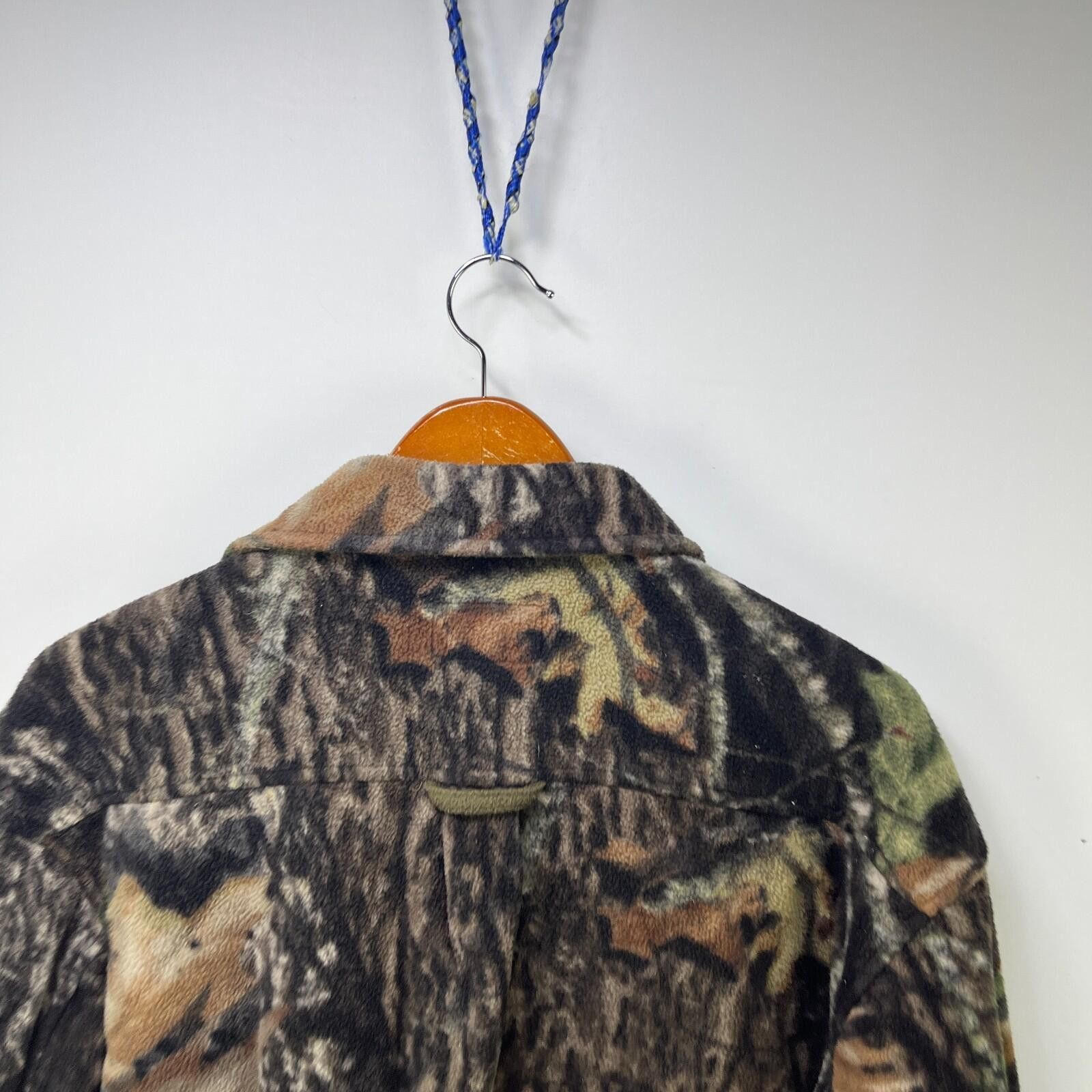 Vintage Vintage Real Tree Camo Fleece Button Up Sweater Large Size US L / EU 52-54 / 3 - 9 Thumbnail