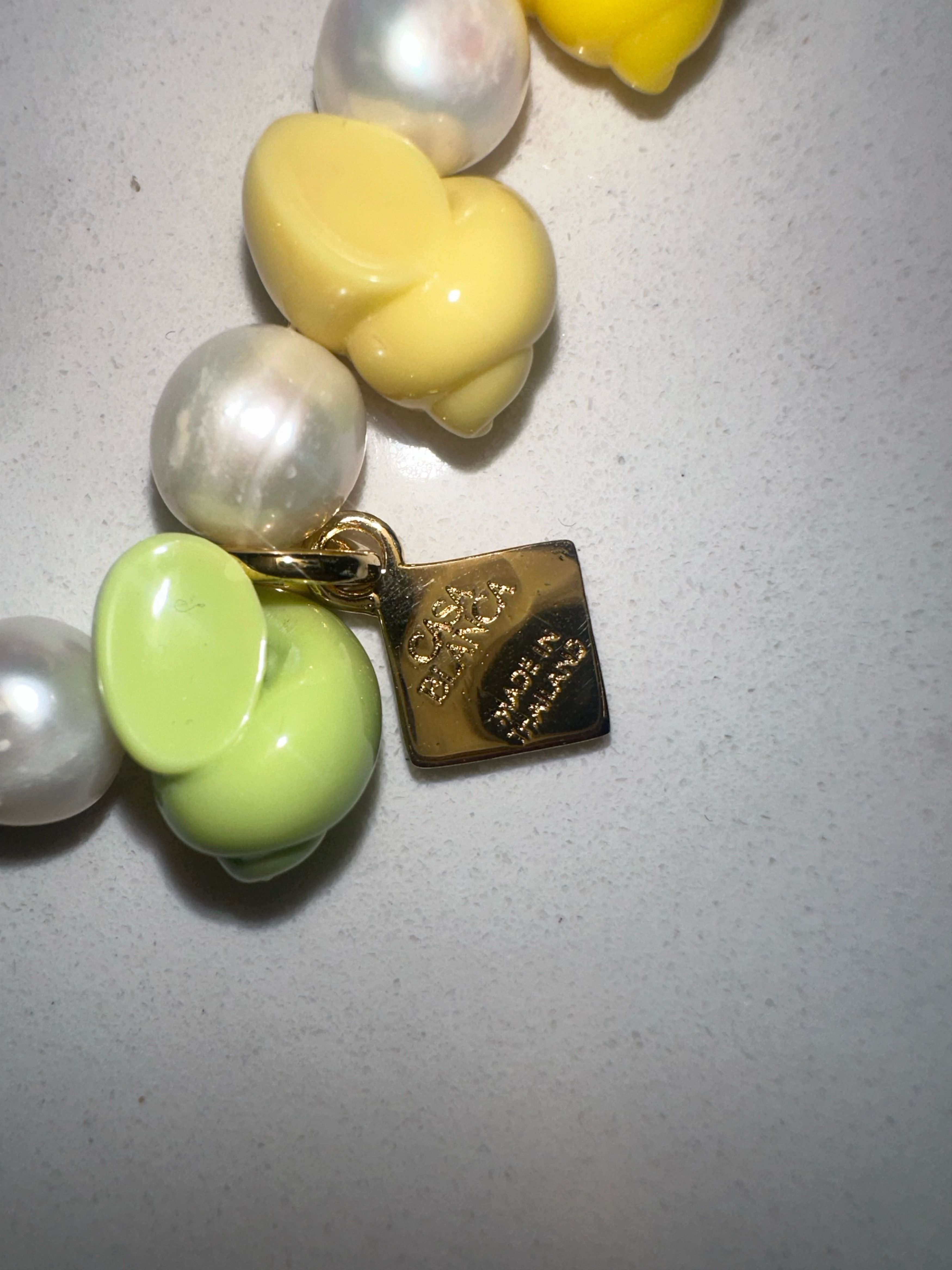 Casablanca Casablanca Gold & Multicolor Shell & Pearl Bracelet Size ONE SIZE - 4 Thumbnail
