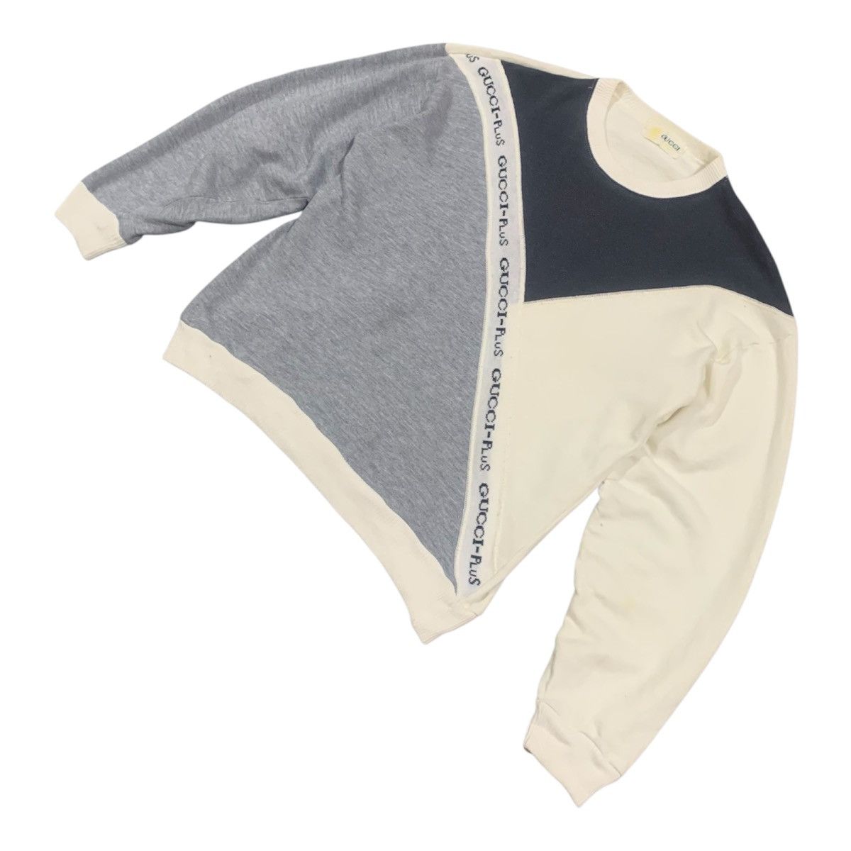 Gucci Rare Vtg 80's Gucci Plus Crewneck Sweatshirt Size ONE SIZE - 3 Thumbnail