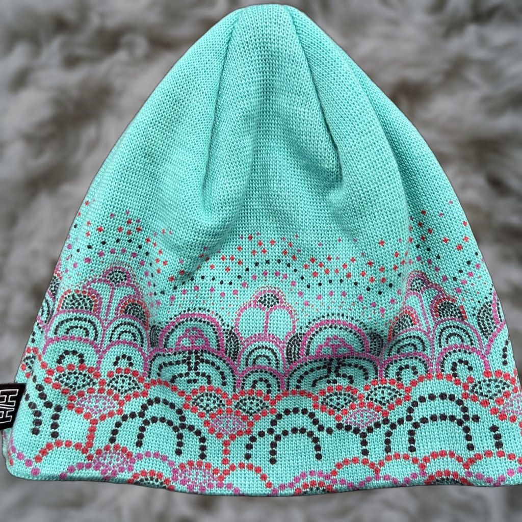 Helly Hansen VINTAGE Helly Hansen Beanie Hat One Size Blue Teal Green Stretch Thermal Size ONE SIZE - 1 Thumbnail
