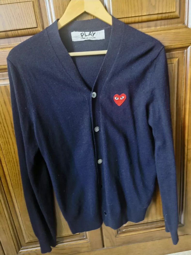 Comme des Garcons Comme Des Garcons Little Red Heart Cardigan Sweater Size US M / EU 48-50 / 2 - 1 Thumbnail