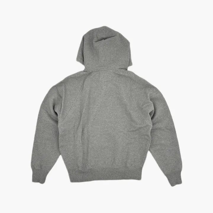 AMI AMIPARIS Gray Hooded Sweatshirt with Heart Embroidery -2507 Size US M / EU 48-50 / 2 - 3 Thumbnail