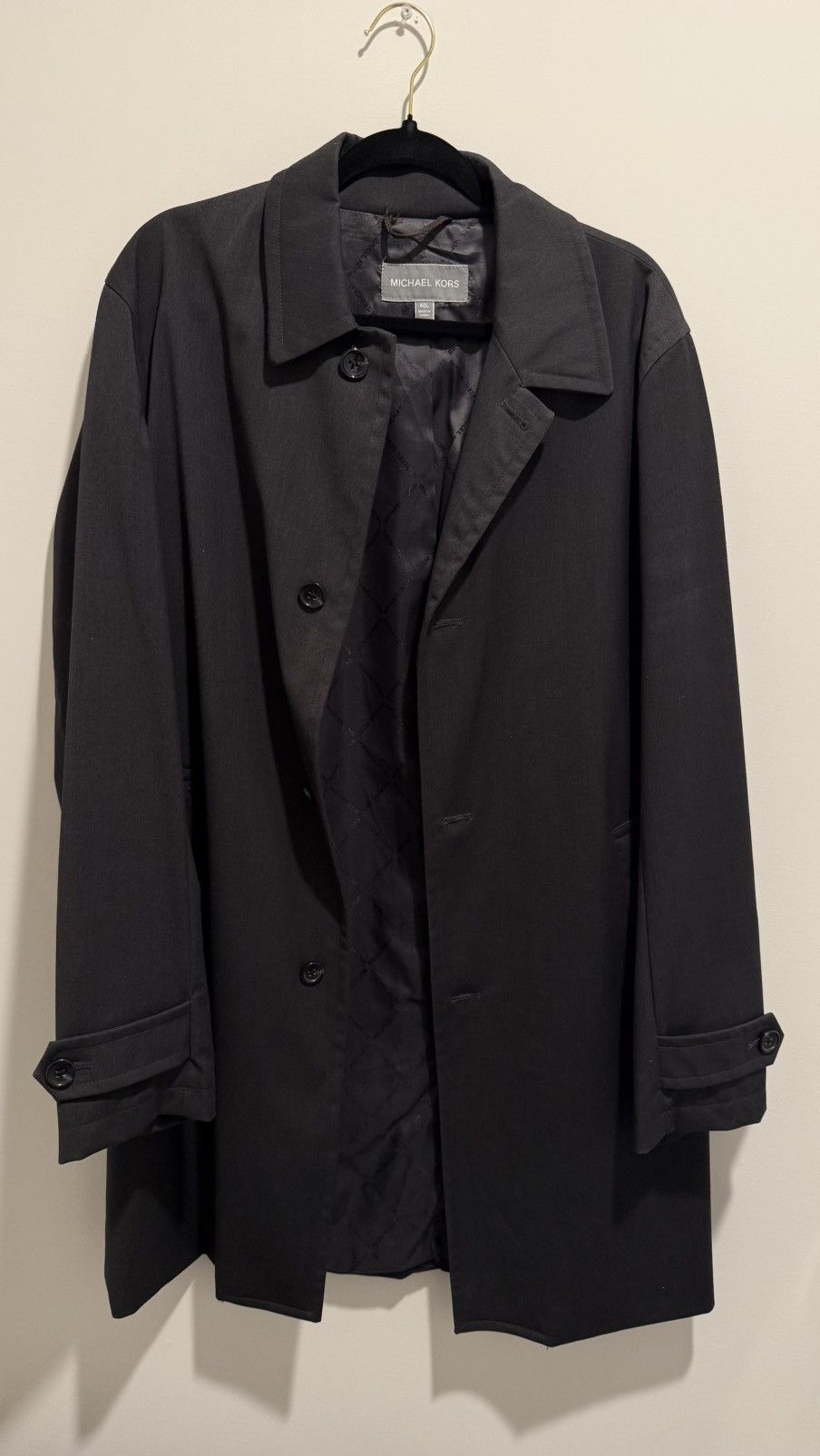 Michael Kors Michael Kors Charcoal Trench Coat Size US L / EU 52-54 / 3 - 1 Thumbnail