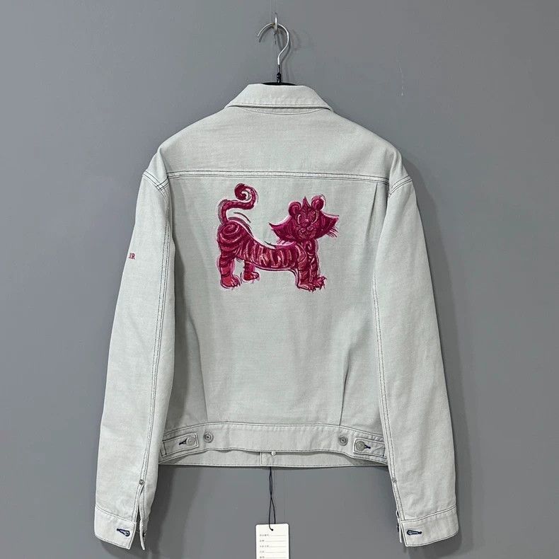 Dior Dior Tiger embroidered logo denim jacket 2504-Nextarrow Size US S / EU 44-46 / 1 - 3 Thumbnail